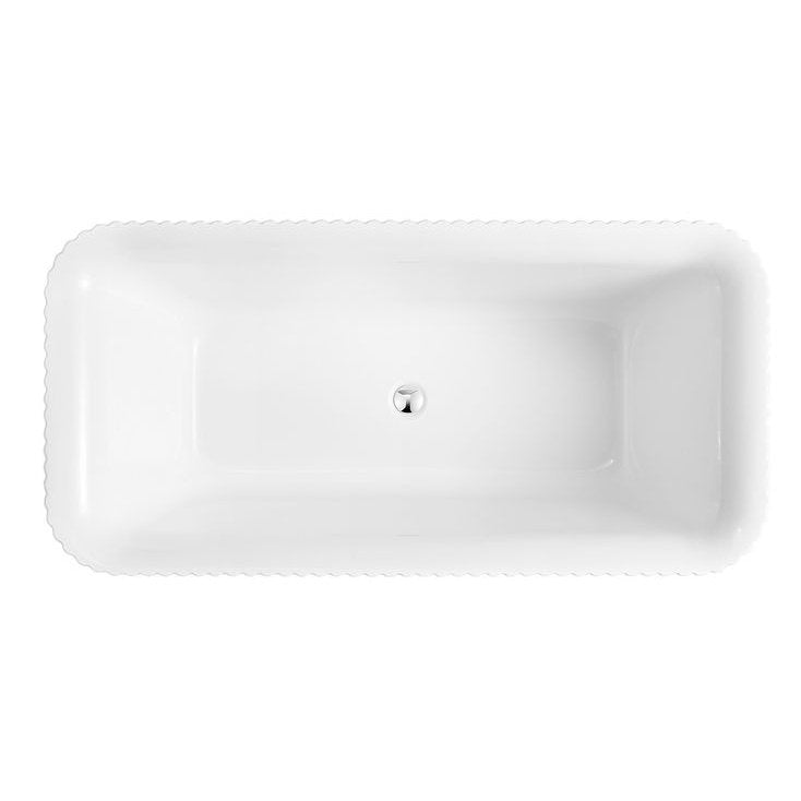 PIAZA Square Free Standing Bath Tub - Blue Bathware 