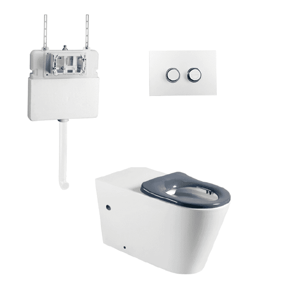 SUPERCARE Toilet Suite - Blue Bathware 