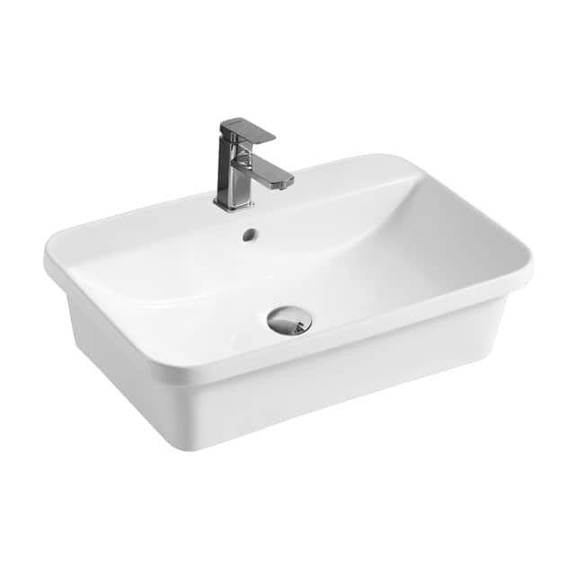 VENICE 600 Half Insert Basin WB 6040 - Blue Bathware 