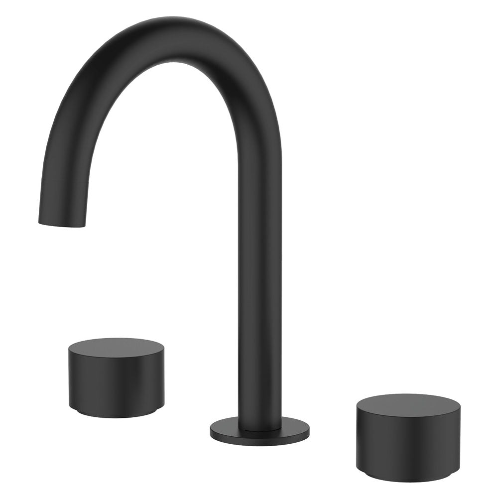 Kaya Round Hob Set, Round Taps - Matte Black