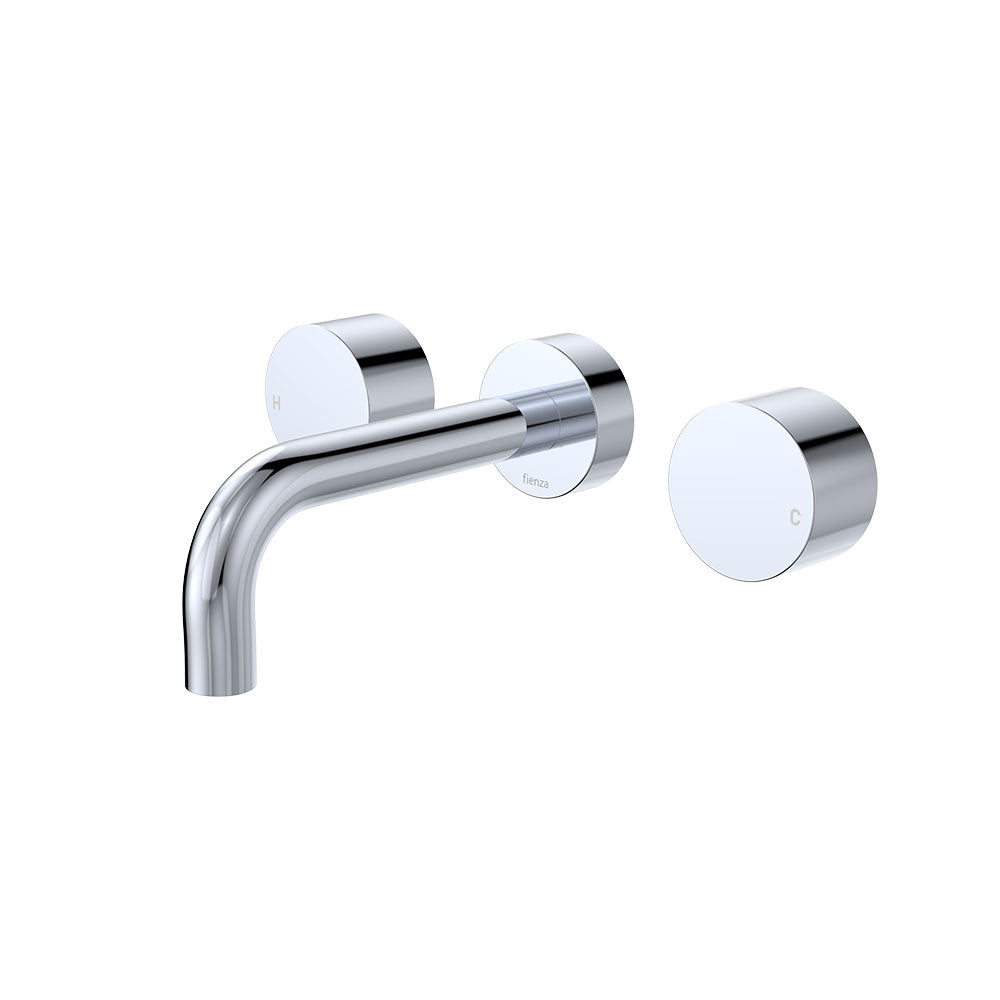 Kaya Wall Set, Round Taps, 130mm Outlet - Chrome