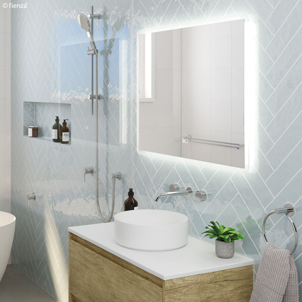 Kaya Wall Set, Round Taps, 180mm Outlet