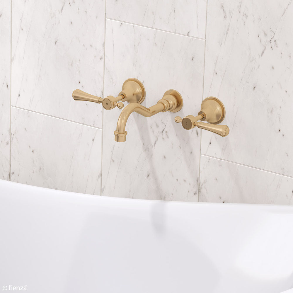 Lillian Lever Basin/Bath Wall Set