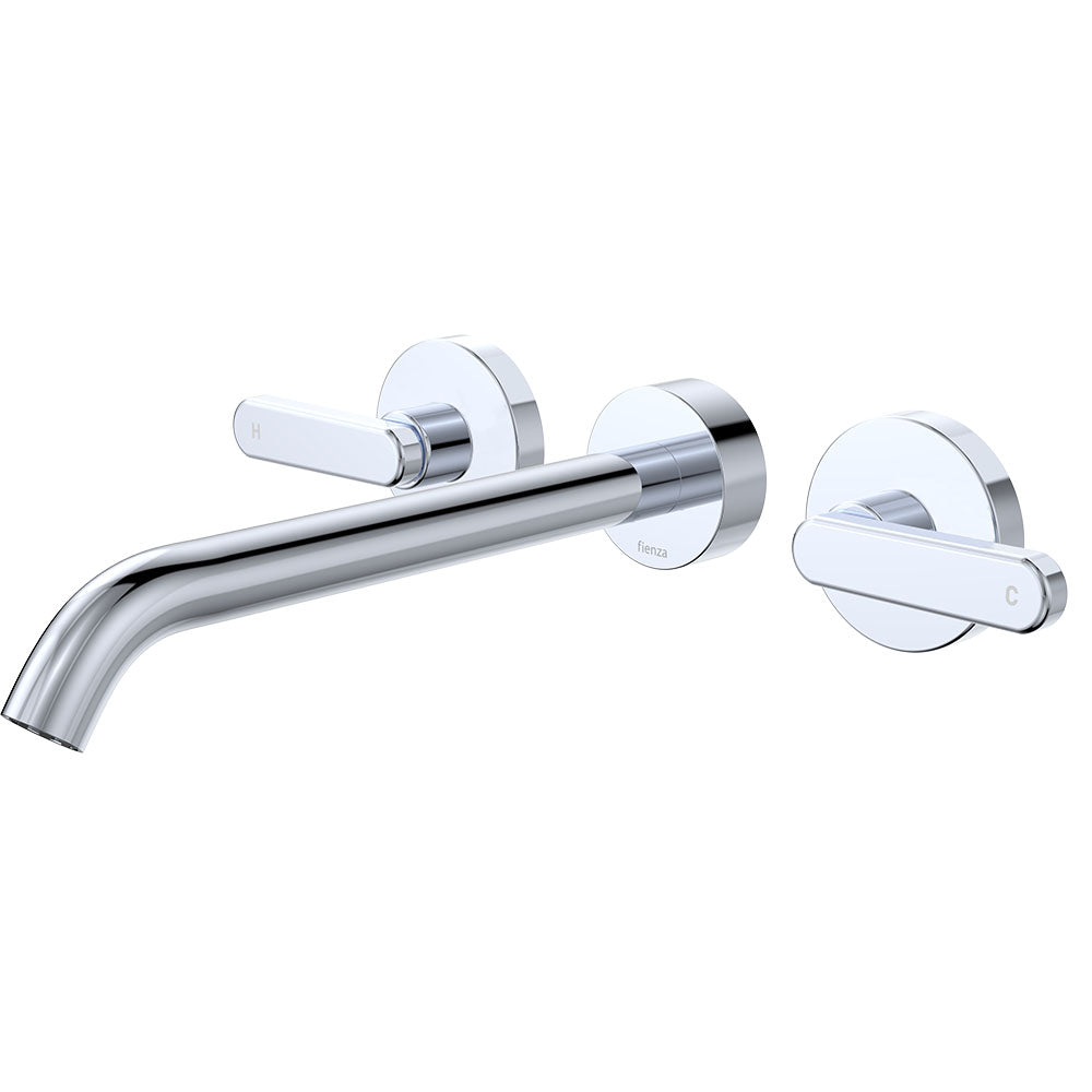 Kaya Wall Set, Lever Taps, 220mm - Chrome