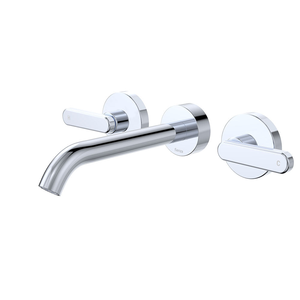 Kaya Wall Set, Lever Taps, 180mm - Chrome