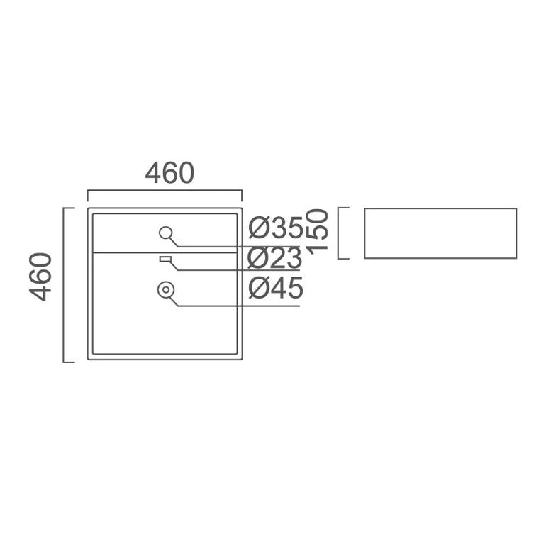 MAYFAIR Above Counter Basin WB 4032 - Blue Bathware 
