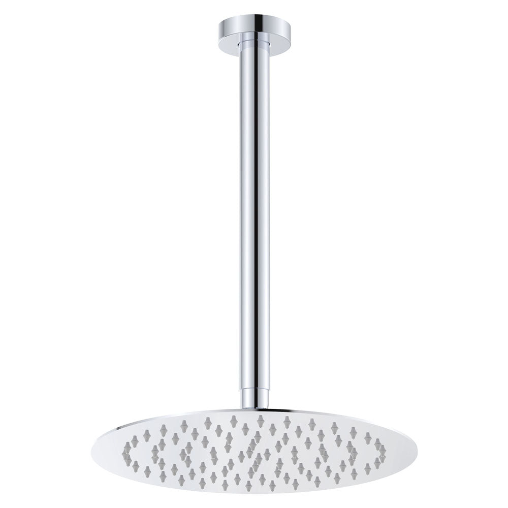 Kaya Ceiling Shower 250mm Head, 350mm Drop - Chrome