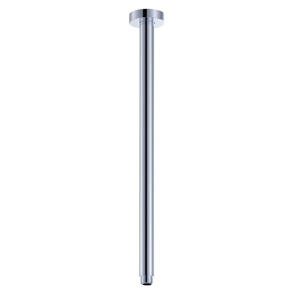 Round Shower Dropper, 450mm - Chrome