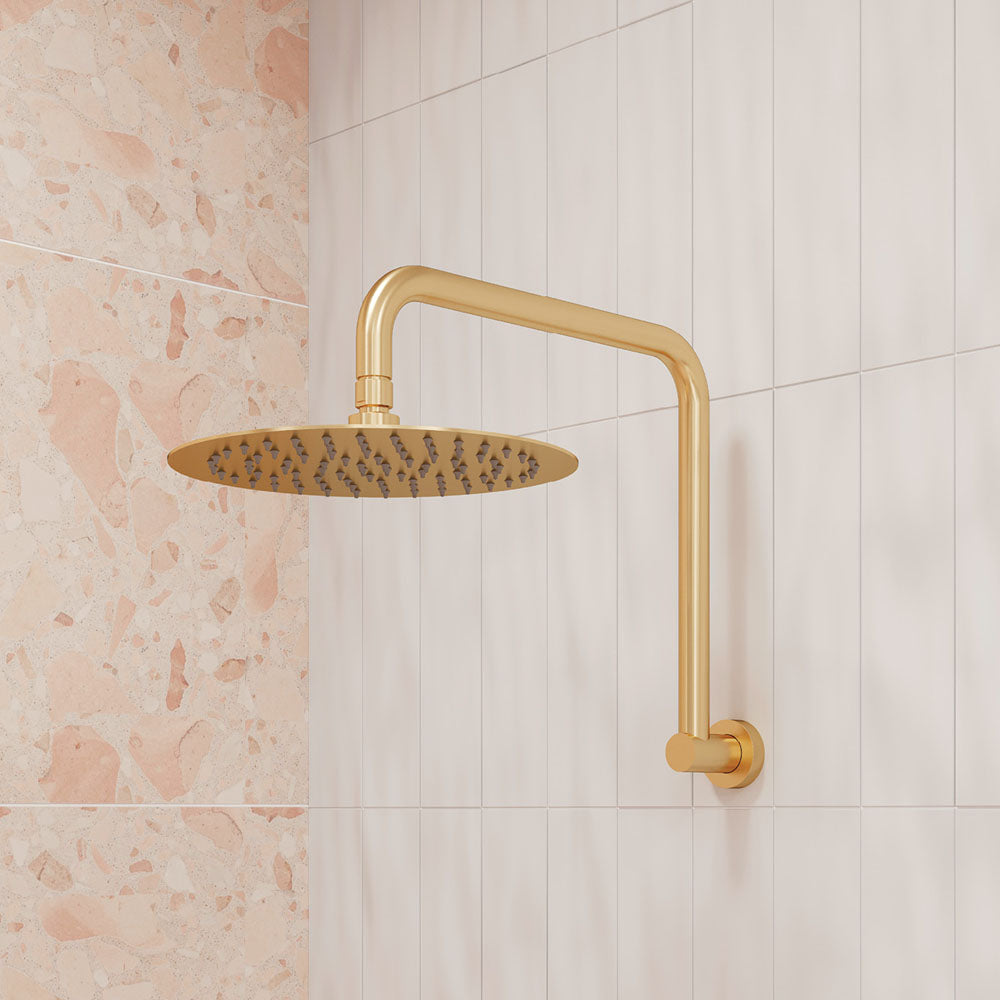 Round Fixed Gooseneck Shower Arm