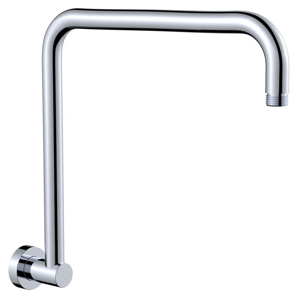 Round Fixed Gooseneck Shower Arm - Chrome