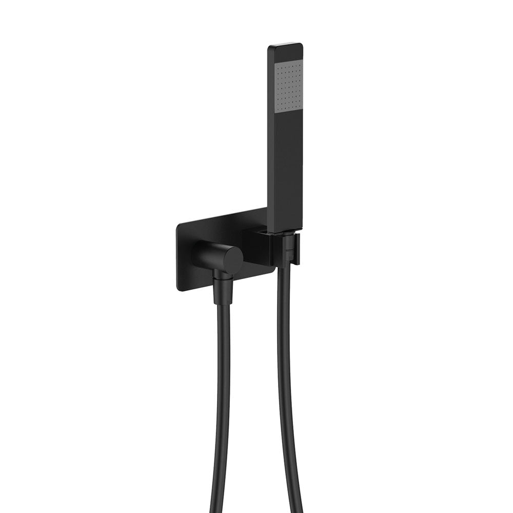 Lincoln Hand Shower, Rectangular Plate - Matte Black