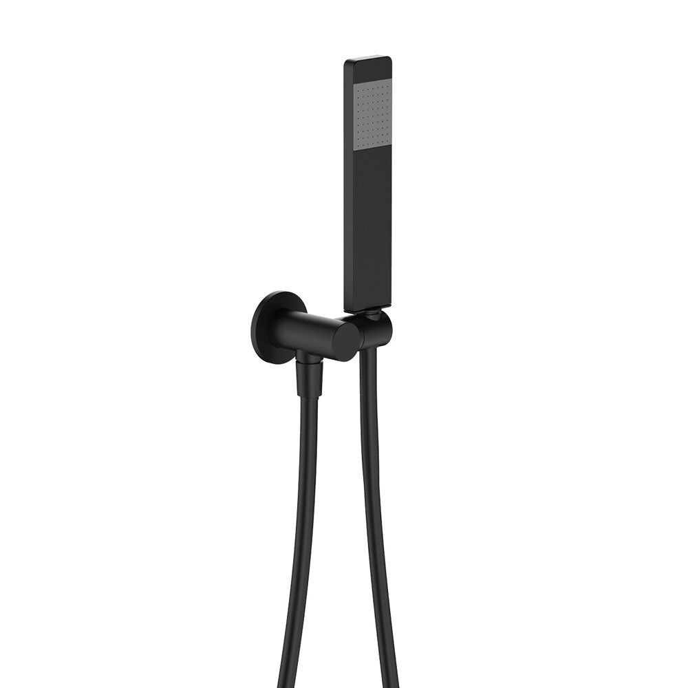 Lincoln Hand Shower, Round Plate - Matte Black