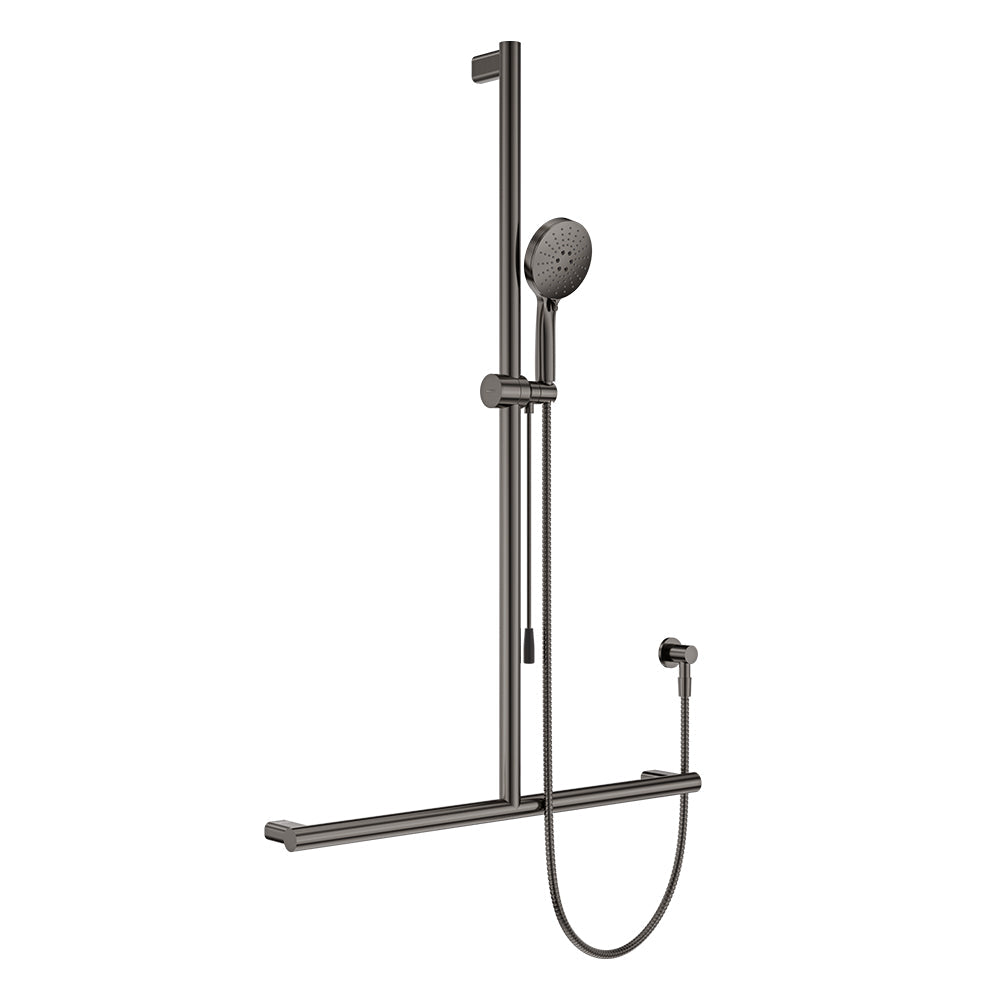 Care Inverted T Rail Shower with Push/Pull Slider