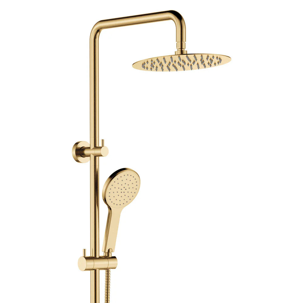 Fienza Kaya Bathroom 10 Piece Package – Urban Brass - Blue Bathware