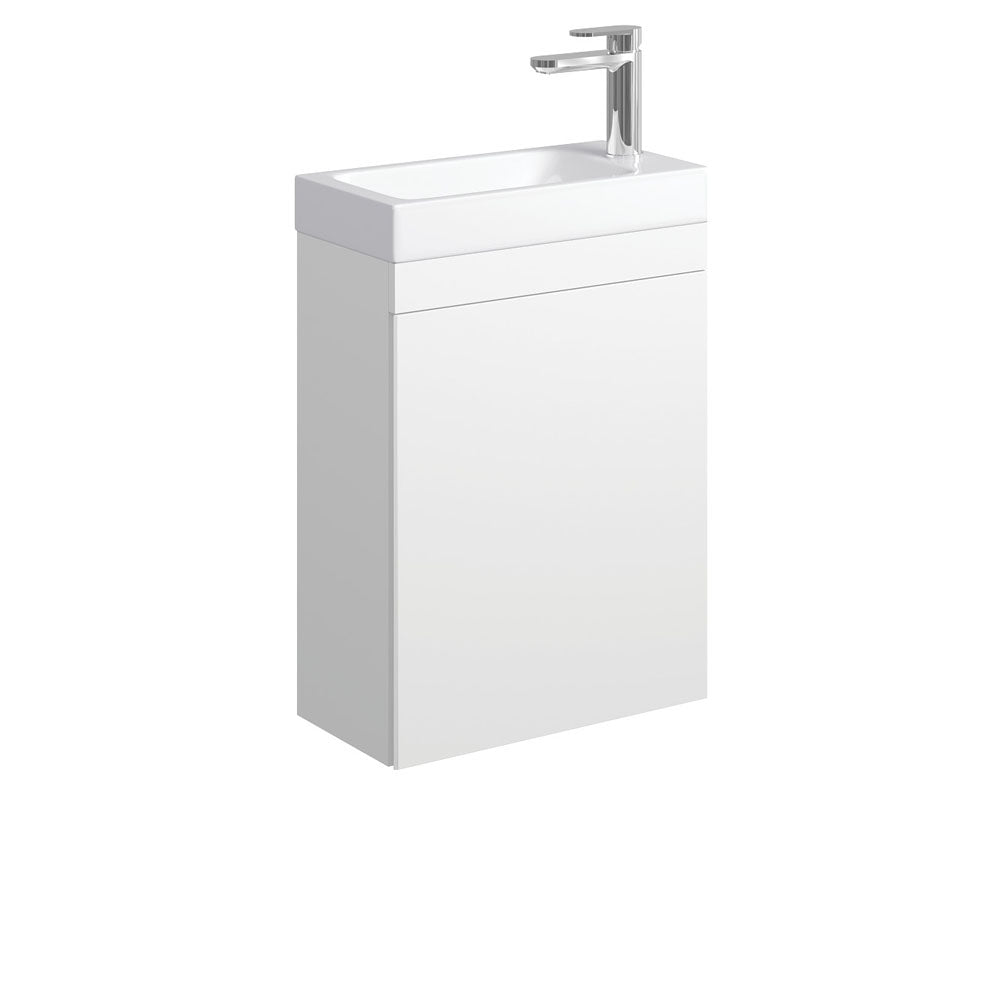 Denzel Edge 450 Ensuite Wall-Hung Vanity, Satin White