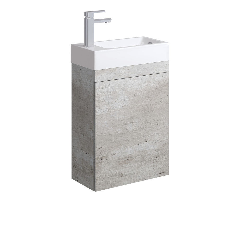 Edge 450 Ensuite Wall-Hung Vanity with Overflow, Industrial