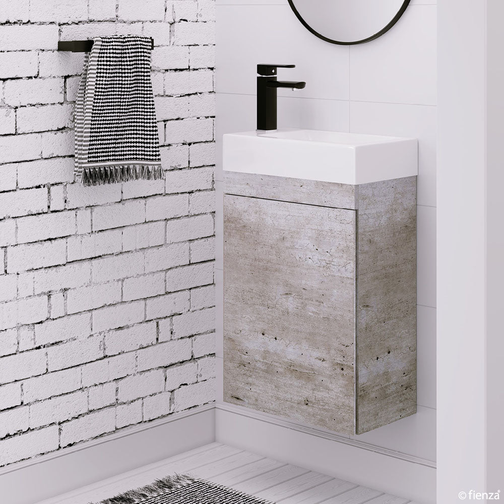 Edge 450 Ensuite Vanity on Kickboard, No Overflow, Industrial