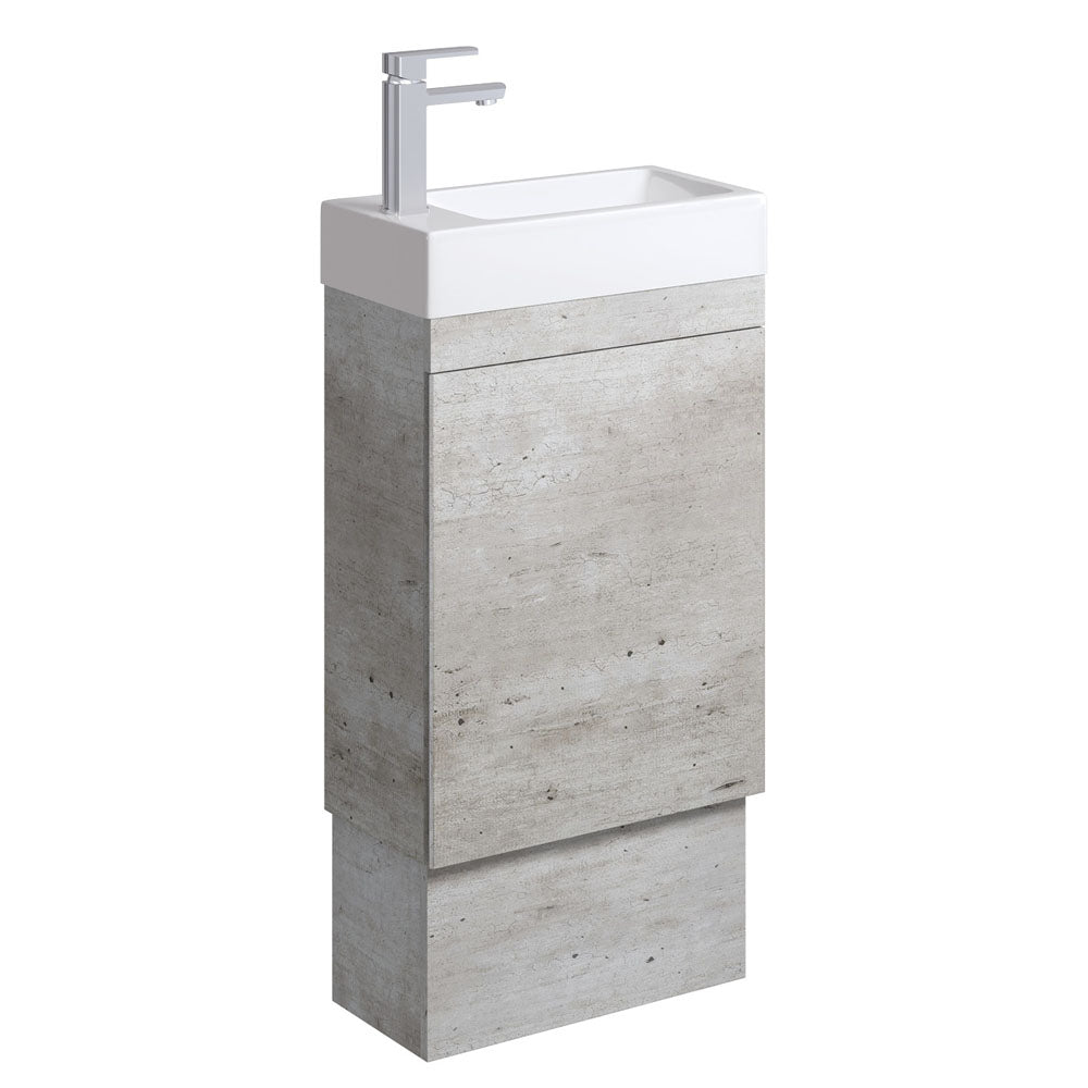 Edge 450 Ensuite Vanity on Kickboard, No Overflow, Industrial