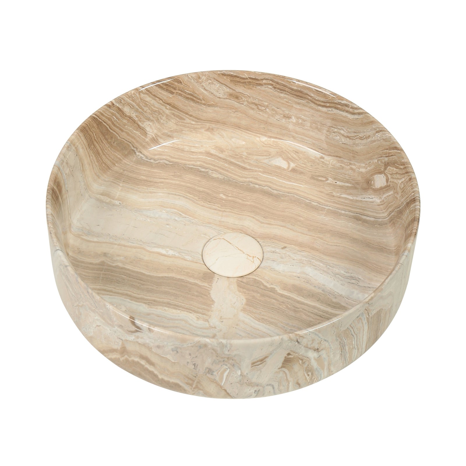 Marvane-40 Above Counter Basin Gloss Stone Marble at Blue Bathware