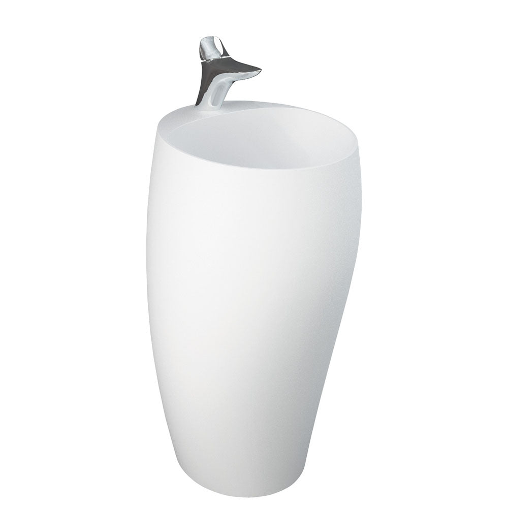 RAK Cloud Freestanding Basin, Matte White