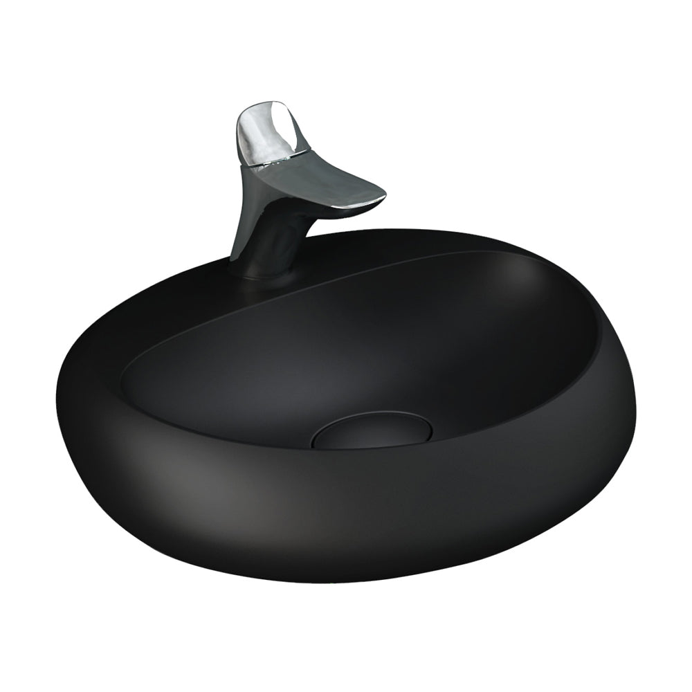 RAK Cloud Wall Basin, Matte Black