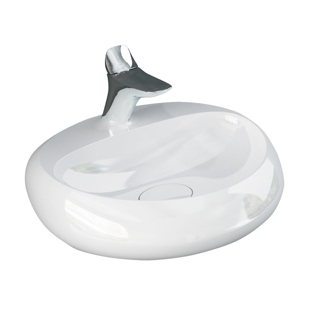 RAK Cloud Wall Basin, Alpine Gloss White