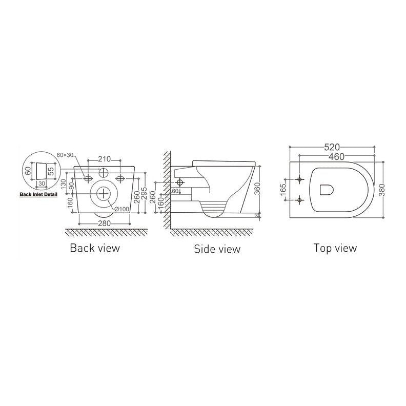 CHLOE Toilet Suite - Blue Bathware 
