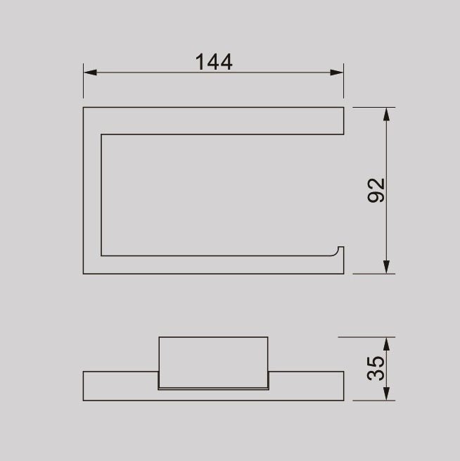 ACQUA Toilet Roll Holder - Blue Bathware 