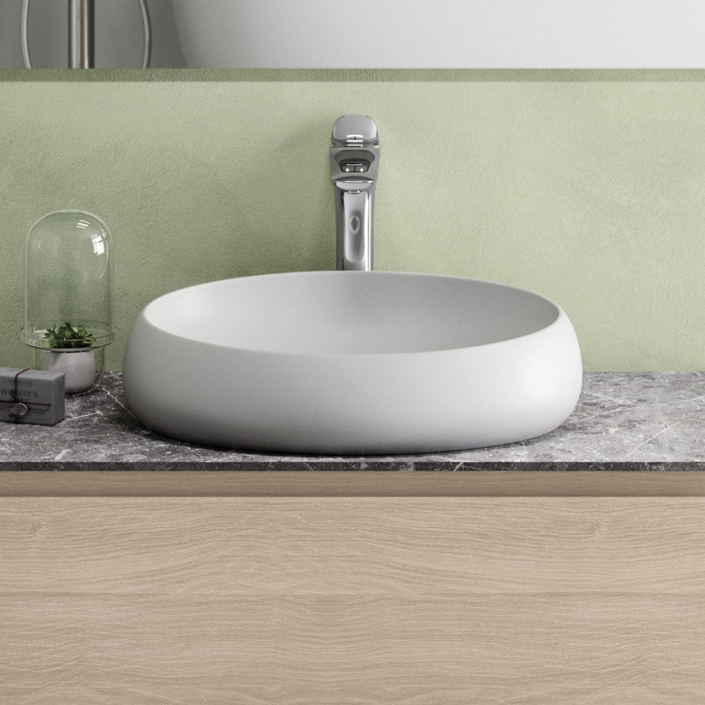 RAK Cloud Above Counter Basin, Matte White