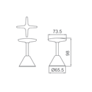 SEA STAR Wall Tap Assembly WT 253 - Blue Bathware 