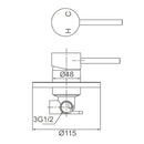 JAMIE Shower Mixer WT 509A - Blue Bathware 