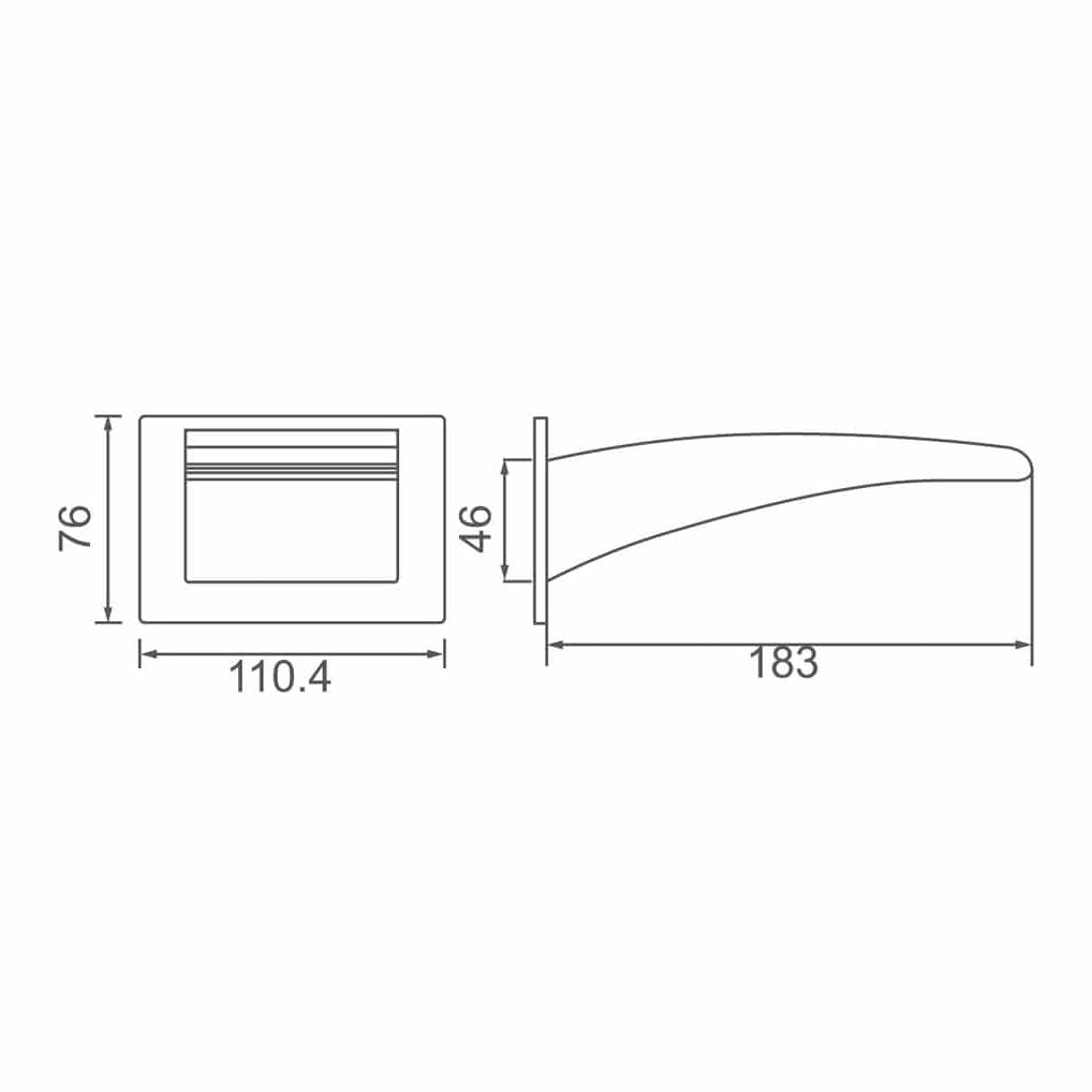 ACQUA Waterfall Bath Spout WT SP20 - Blue Bathware 