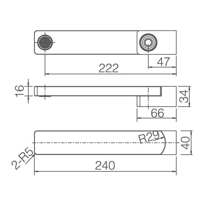 EXON Swivel Spout WT 623 - Blue Bathware 