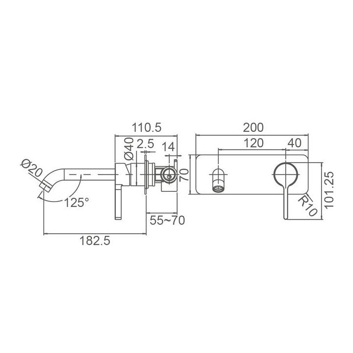KENZO Basin/Bath Set WT 6507 - Blue Bathware 