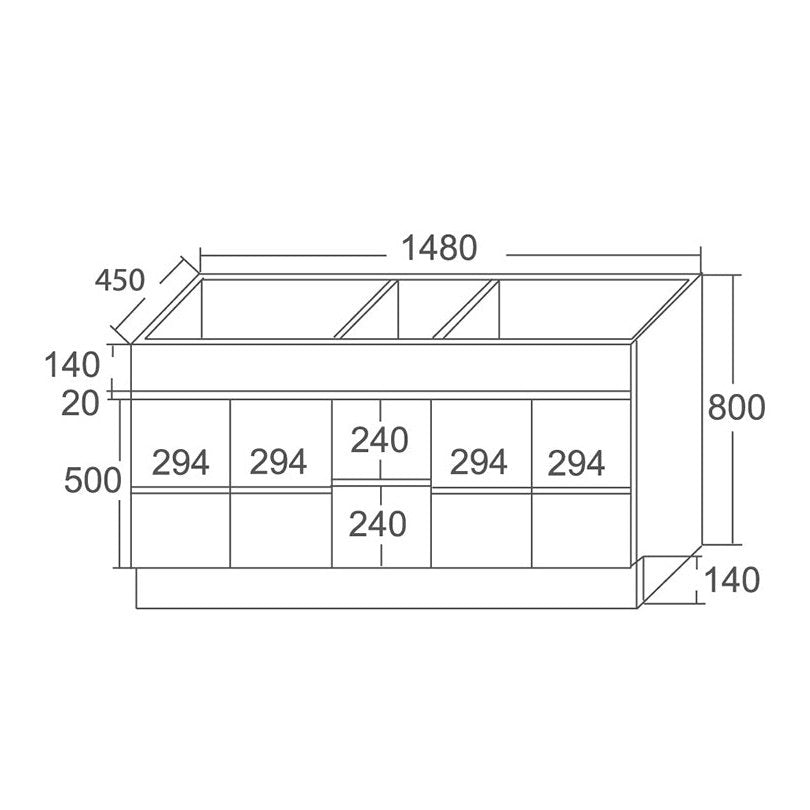 ROXIO Vanity - Blue Bathware 