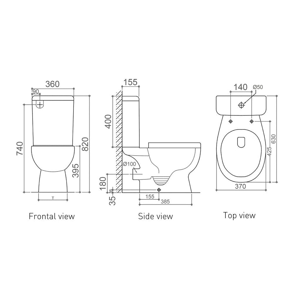 STYLO Toilet Suite Blue Bathware stylo-toilet-suite-blue-bathware