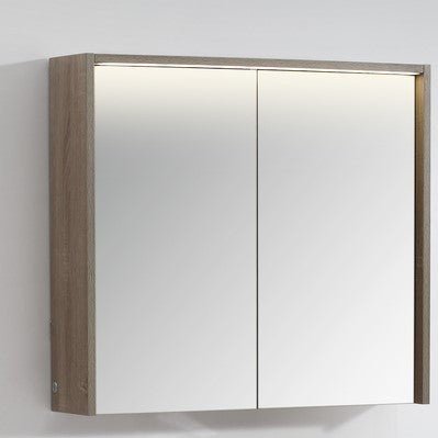750/900/1200mm NEON LED Mirror Cabinet - Blue Bathware 