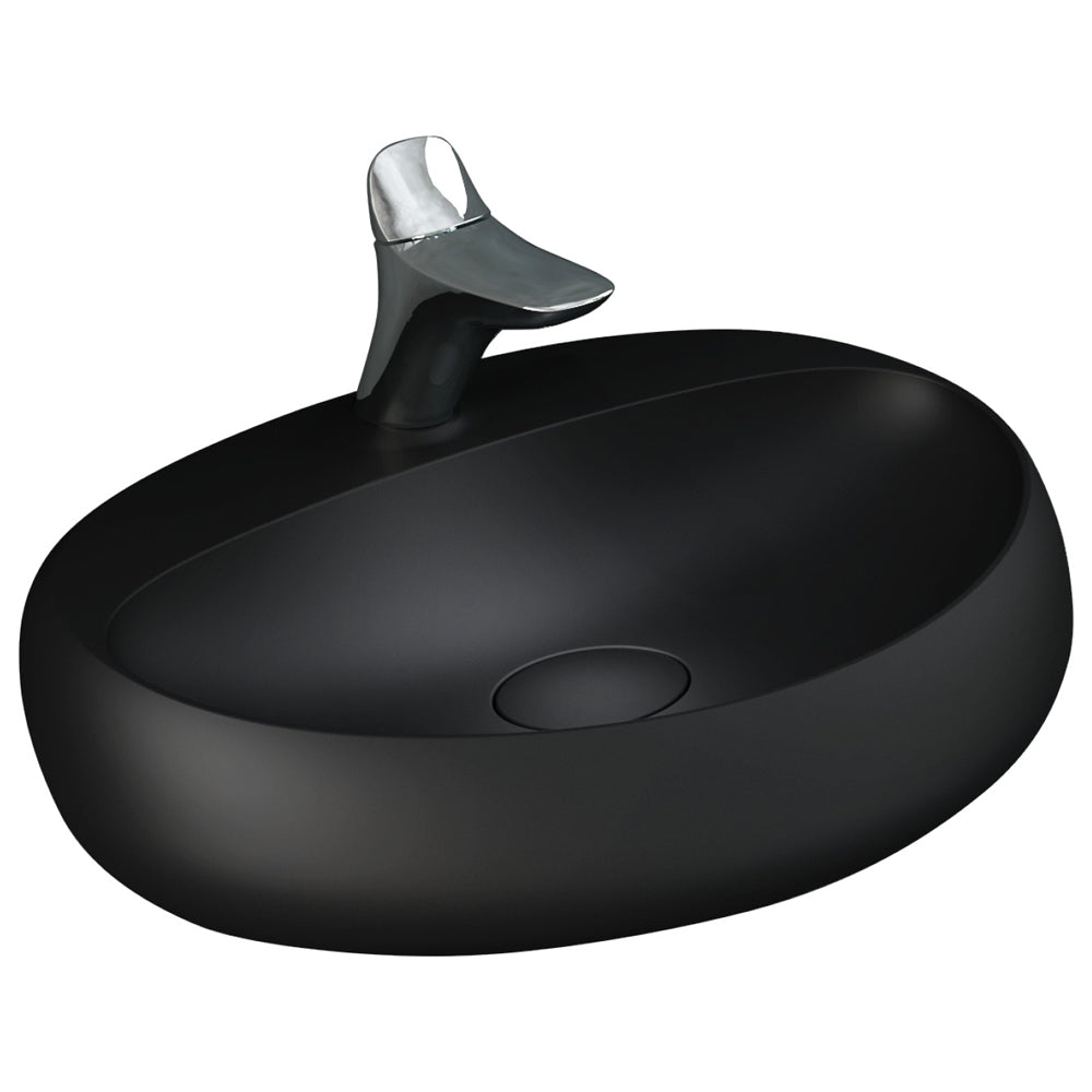 RAK Cloud 650 Wall Basin, Matte Black