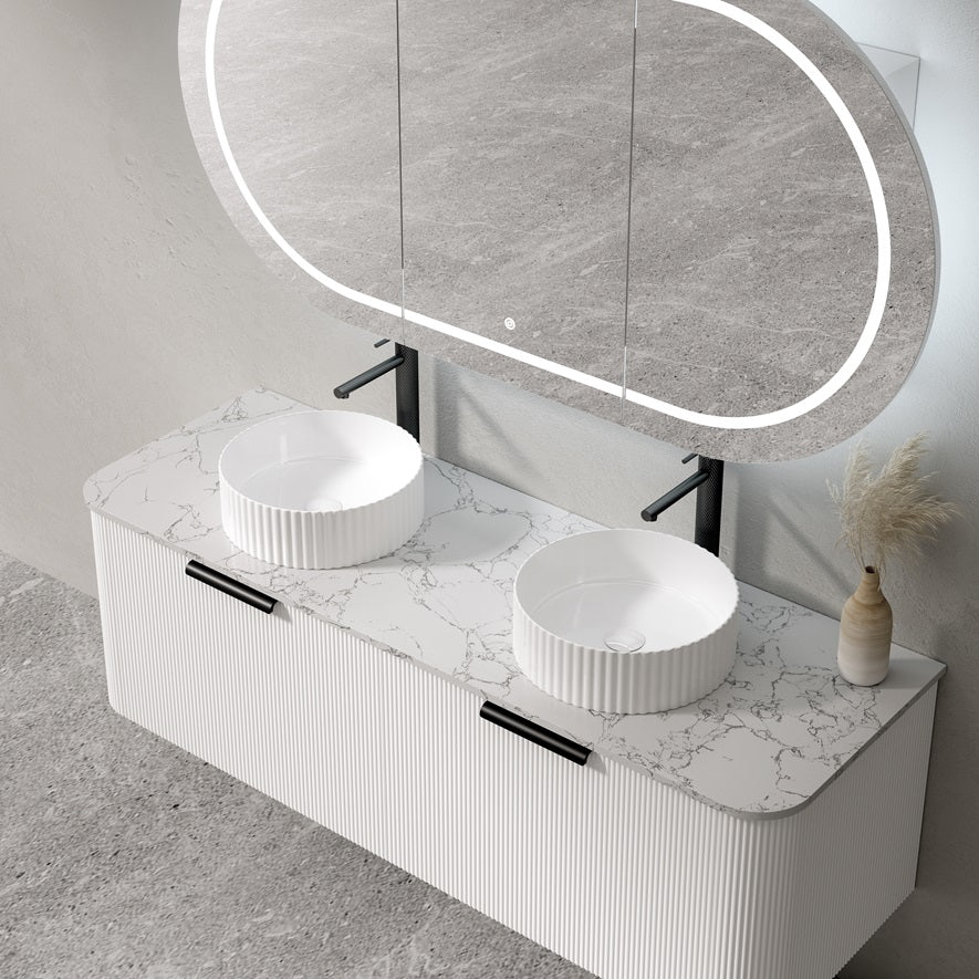 PIAZA Wall Hung Vanity - Blue Bathware 