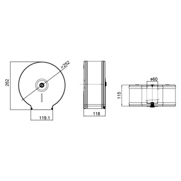 MOBI Toilet Roll Dispenser (TP TRB01)