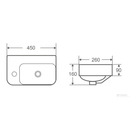 MILAN Wall Hung Basin (WB 4526W)