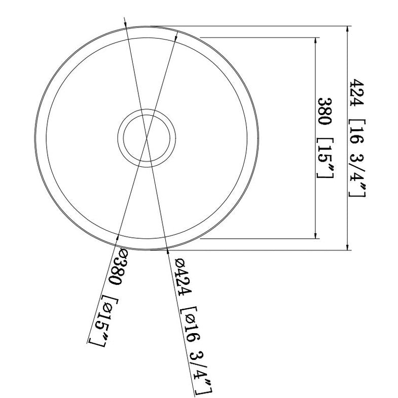 Impact Round Sink - Blue Bathware 