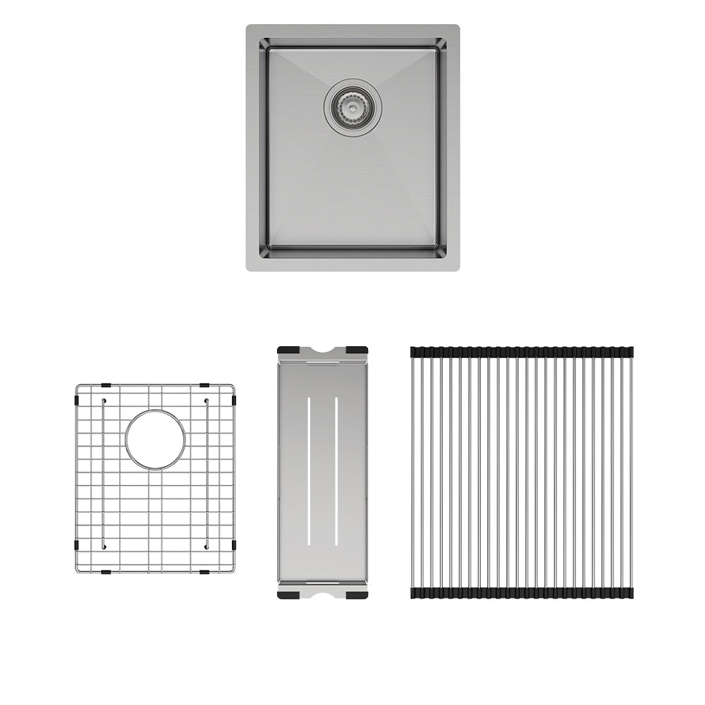 Hana 27L Single Kitchen Sink Kit