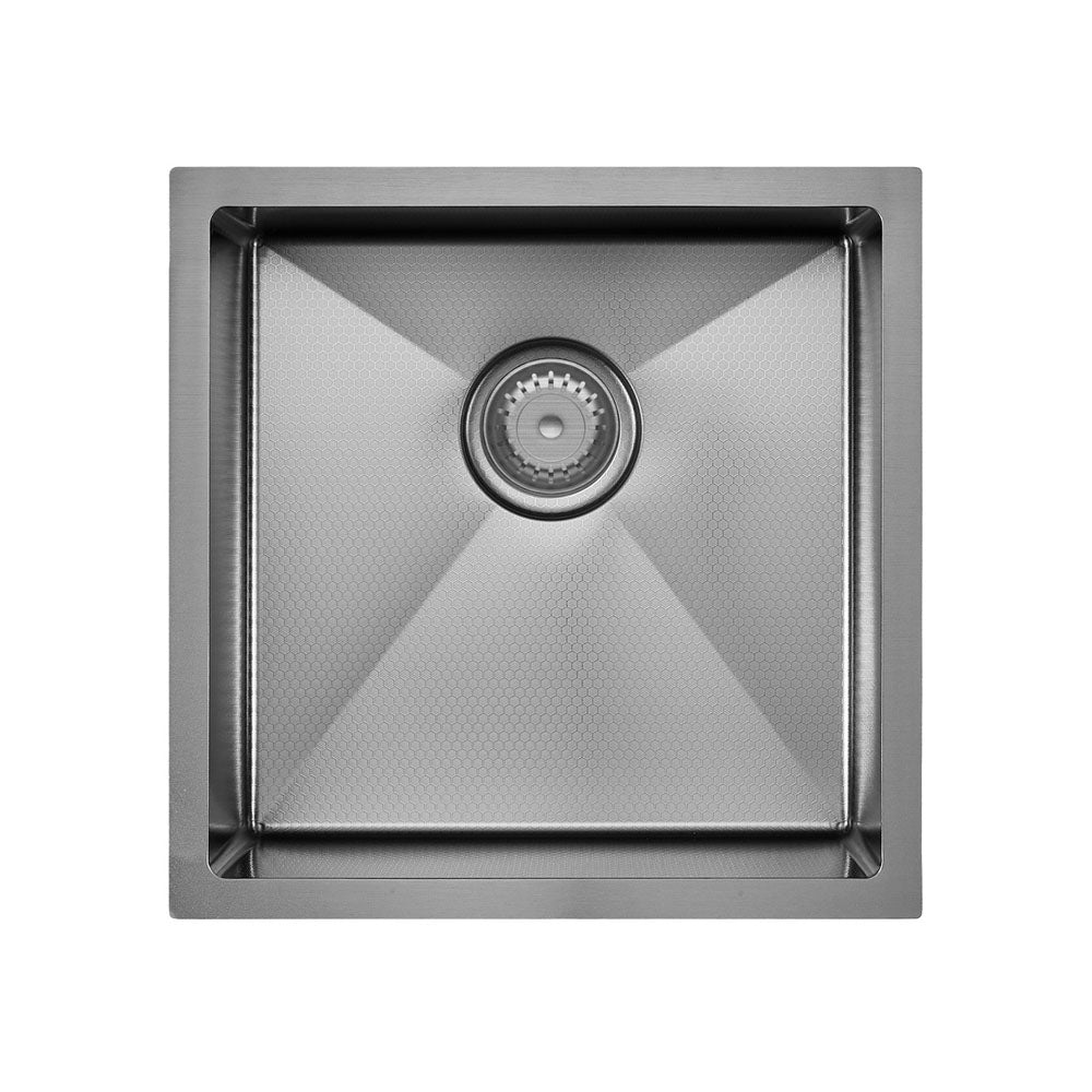 Hana Anti-Scratch 32L Single Kitchen Sink, PVD Gun Metal