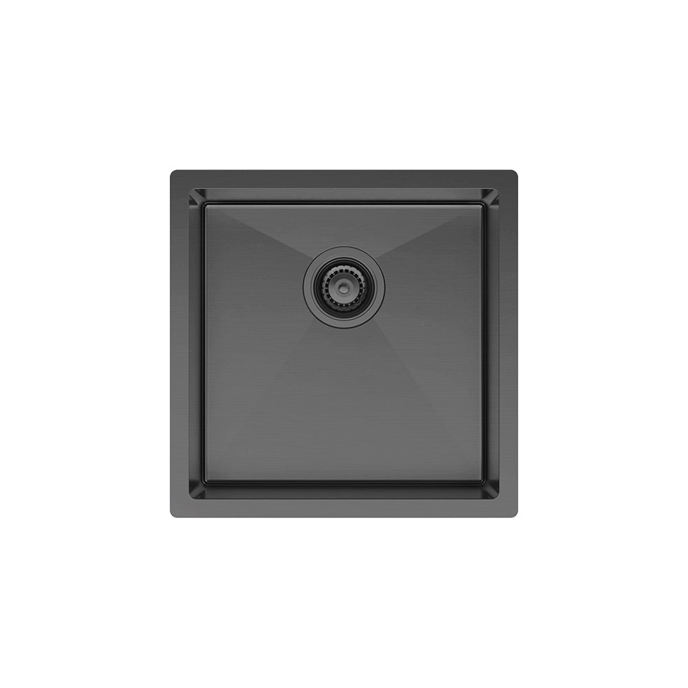 Hana 32L Single Kitchen Sink, PVD Carbon Metal