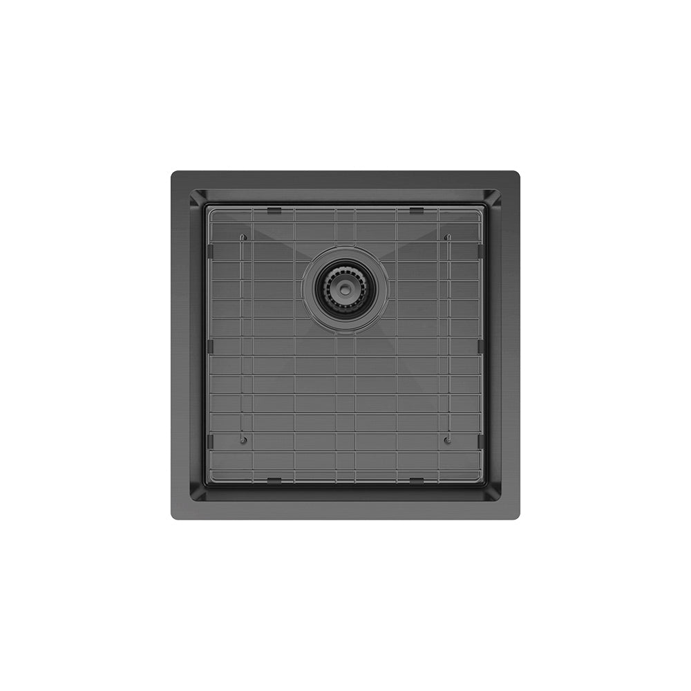 Hana 32L Single Kitchen Sink, PVD Carbon Metal