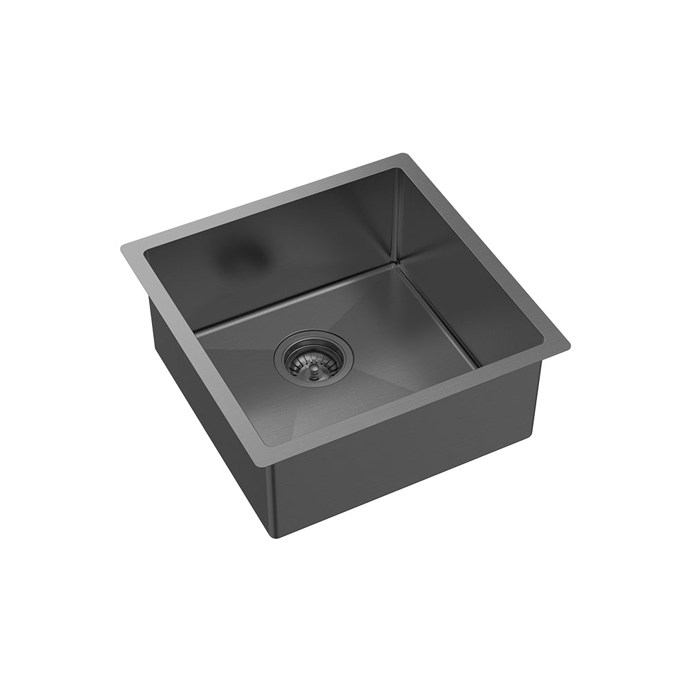 Hana 32L Single Kitchen Sink, PVD Carbon Metal