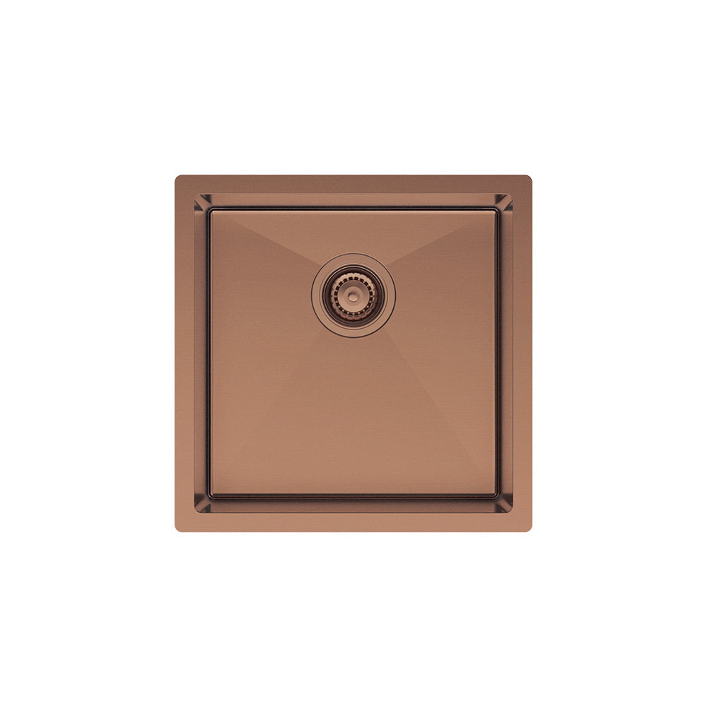 Hana 32L Single Kitchen Sink, Brushed Copper