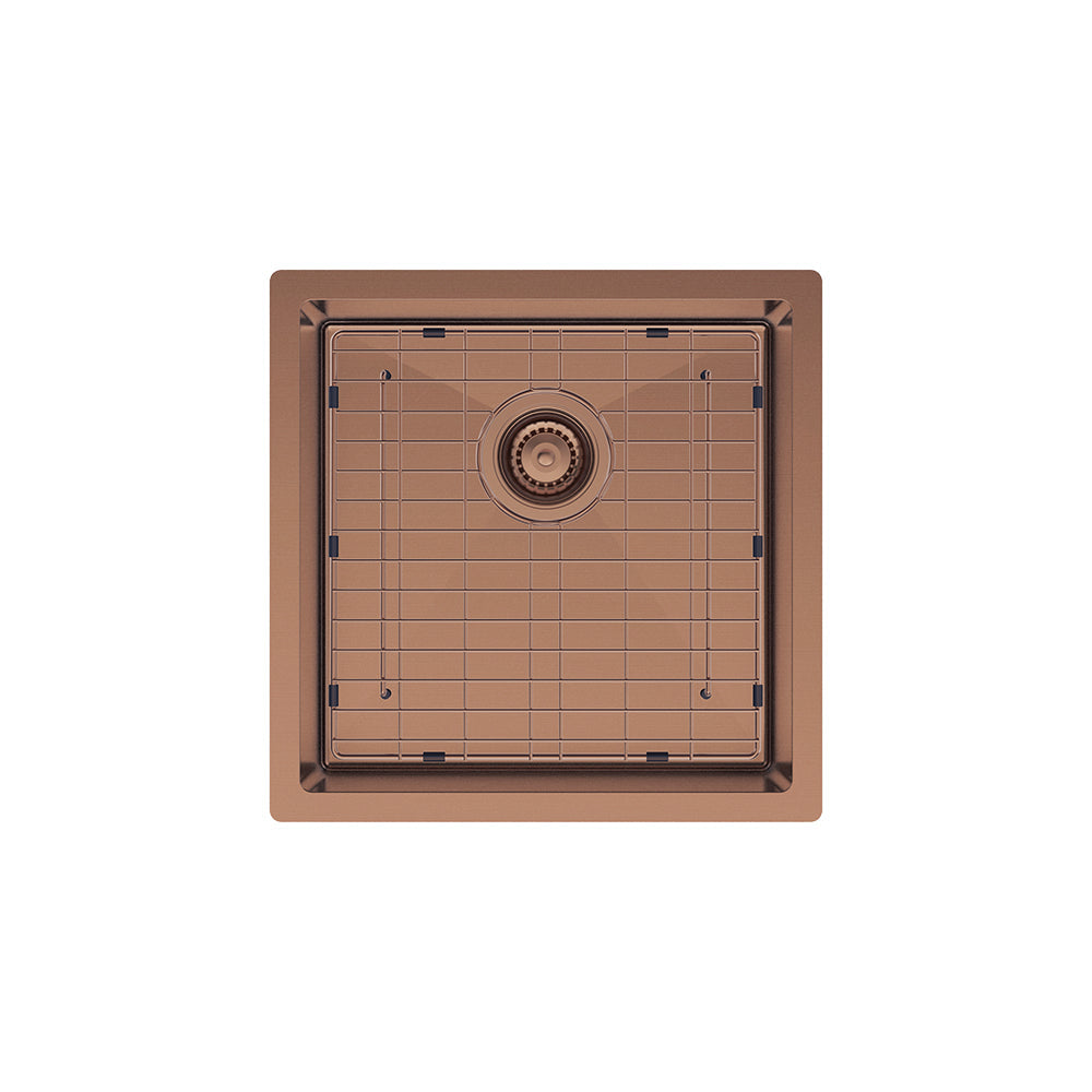 Hana 32L Single Kitchen Sink, Brushed Copper