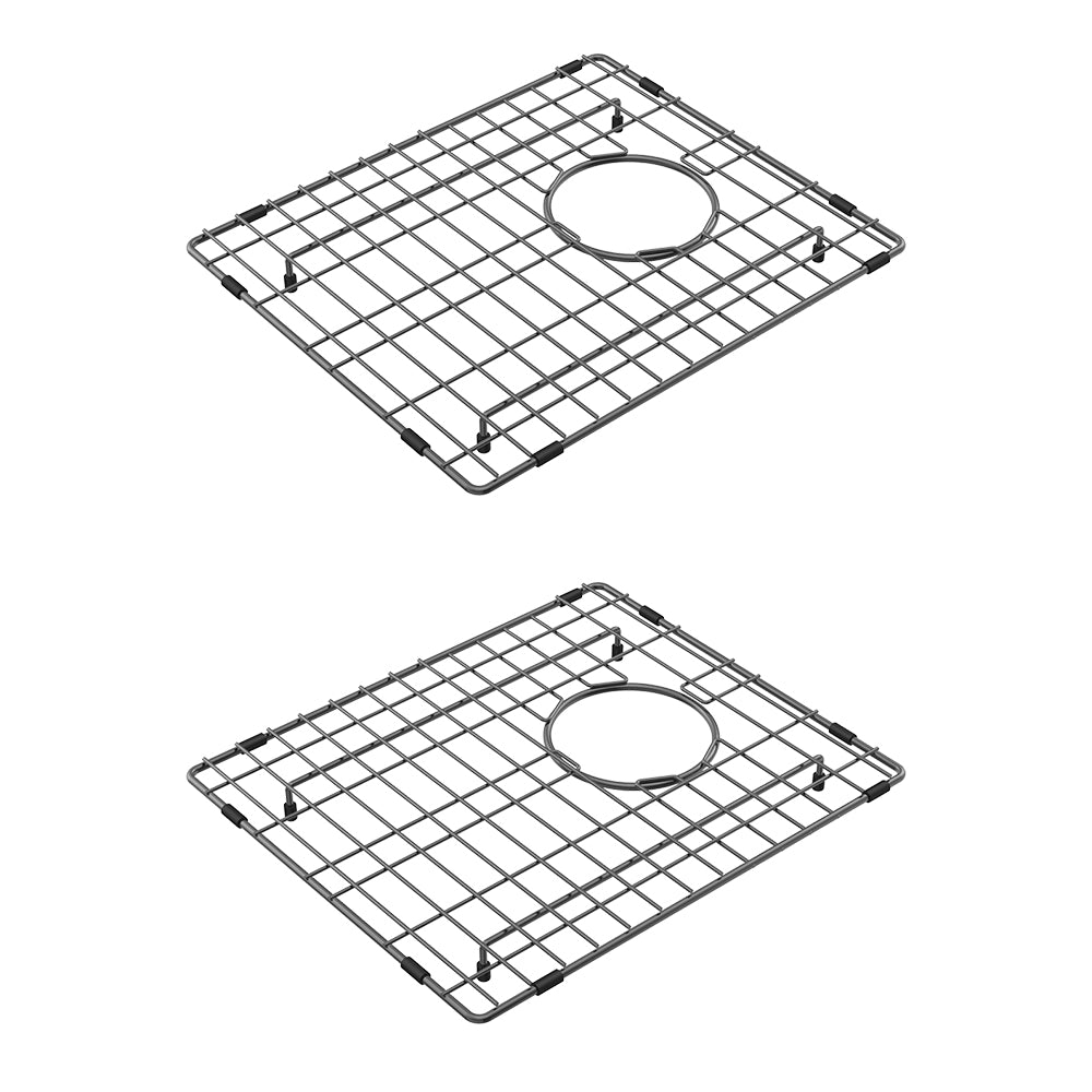 Hana 27L/27L Double Kitchen Sink Kit, PVD Carbon Metal